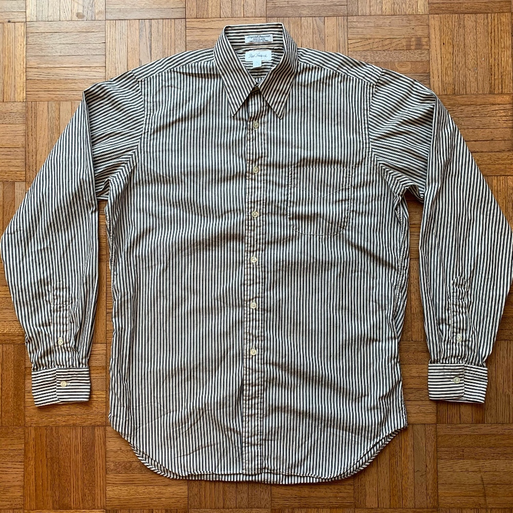 Men's Vintage Paul Fredrick Striped Shirt, 15 1/2 - Picture 2 of 6